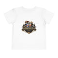 Barber Club Shield Logo Toddler Tee | Barbershop Pole, Scissors, Crown